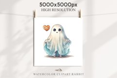 Cute Ghost Pumpkin Spooky Halloween Clipart PNG Scrapbooking Fairy Tale Art Image Watercolor Transparent Print illustration sublimation creepy printable digital watercolor cute ghost kawaii smile, spooky clipart, sublimation nursery, Creepy Witch art, hal