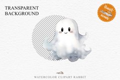 Cute Ghost Pumpkin Spooky Halloween Clipart PNG Scrapbooking Fairy Tale Art Image Watercolor Transparent Print illustration sublimation creepy printable digital watercolor cute ghost kawaii smile, spooky clipart, sublimation nursery, Creepy Witch art, hal
