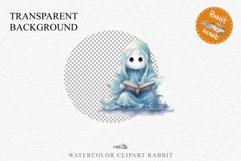 Cute Ghost Pumpkin Spooky Halloween Clipart PNG Scrapbooking Fairy Tale Art Image Watercolor Transparent Print illustration sublimation creepy printable digital watercolor cute ghost kawaii smile, spooky clipart, sublimation nursery, Creepy Witch art, hal