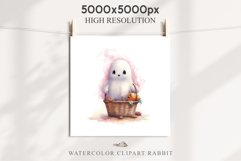 Cute Ghost Pumpkin Spooky Halloween Clipart PNG Scrapbooking Fairy Tale Art Image Watercolor Transparent Print illustration sublimation creepy printable digital watercolor cute ghost kawaii smile, spooky clipart, sublimation nursery, Creepy Witch art, hal
