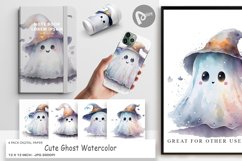 Digital Paper Cute Ghost Watercolor Product Image 1