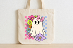 Cute Ghost With Flowers Png, Halloween Sublimation Design Product Image 4