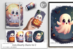 Digital Paper Halloween Ghostly Charm Product Image 1