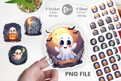 Halloween Ghostly Charm Sticker Product Image 1