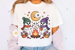 Cute Ghosts Camp Spooky Sublimation Design,Vintage Halloween Product Image 3