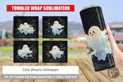 Tumbler Wrap Spooky Halloween Ghosts Product Image 1