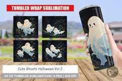 Tumbler Wrap Spooky Halloween Ghosts Product Image 1