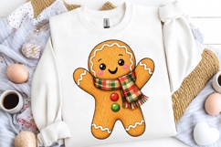 Cute Gingerbread Man Christmas Doodle PNG Clipart Design Product Image 2