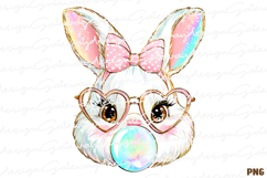 Cute girl Easter bunny, Easter Png Product Image 1