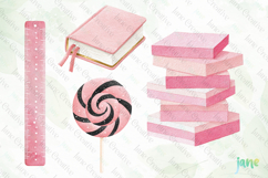 Cute Girly Back To School Clipart Product Image 1