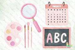 Cute Girly Back To School Clipart Product Image 1