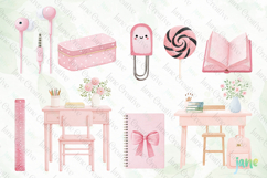 Cute Girly Back To School Clipart Bundle Product Image 10