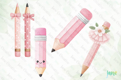 Cute Girly Back To School Clipart Product Image 1