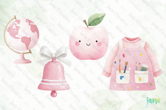 Cute Girly Back To School Clipart Product Image 1