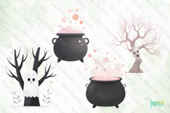 Cute Girly Halloween Clipart Product Image 1