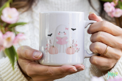 Cute Girly Halloween Sublimation Clipart Bundle Product Image 3