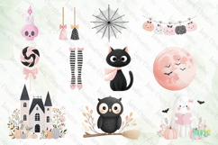 Cute Girly Halloween Sublimation Clipart Bundle Product Image 6