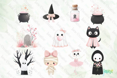Cute Girly Halloween Sublimation Clipart Bundle Product Image 10