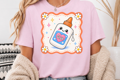 Cute Glue Teacher PNG, Kawaii School Glue Sublimation Product Image 3