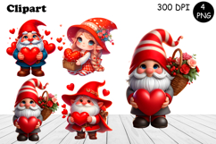 Cute gnome clipart, birthday gnome sublimation Product Image 1