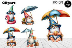 Cute flowers gnome clipart, birthday gnome sublimation Product Image 1