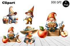 Cute flowers gnome clipart, birthday gnome sublimation Product Image 1