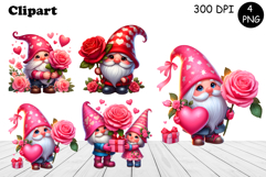 Cute gnome clipart, birthday gnome sublimation Product Image 1