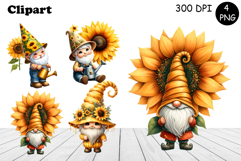 Cute flowers gnome clipart, birthday gnome sublimation Product Image 1