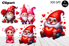 Cute gnome clipart, birthday gnome sublimation Product Image 1