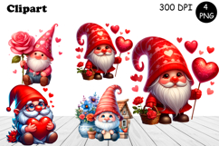 Cute gnome clipart, birthday gnome sublimation Product Image 1