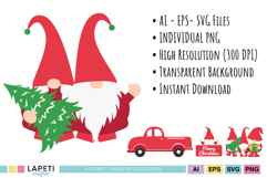 merry christmas sign gnome