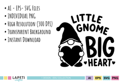 Love themed gnome artwork with inspirational quote