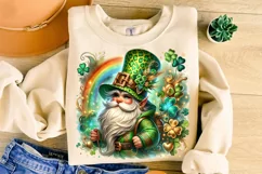St Patrick's Day Gnome PNG, Lucky Day PNG, Shamrock PNG Product Image 3