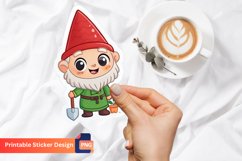 Cute Gnome Sticker, Gnome Decals, Christmas Gnome Sticker Product Image 1