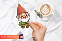 Cute Gnome Sticker, Gnome Decals, Christmas Gnome Sticker Product Image 1