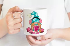 Cute Christmas Gnome with Hot Cocoa & Cookies Sublimation Product Image 3