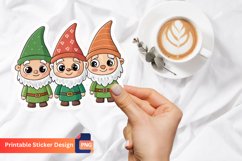 Cute Gnomes Sticker, Whimsical Gnome illustrations Product Image 1