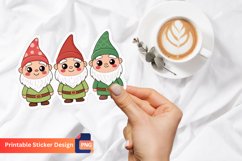 Cute Gnomes Sticker, Whimsical Gnome illustrations Product Image 1