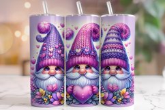 Valentine&#039;s Day Gnomes Tumbler Wrap, Valentine Gnome Tumbler Product Image 1