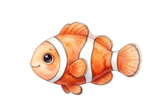 Cute Gold Fish Png| Cute Mermaid Png Product Image 1