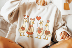 Goose Valentine's Day, Funny Goose PNG, Love PNG, XoXo PNG Product Image 3