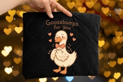 Cute Goose Valentines PNG, goosebumps for you PNG, Valentine Product Image 5