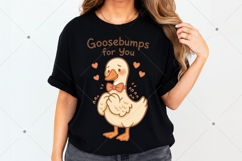 Cute Goose Valentines PNG, goosebumps for you PNG, Valentine Product Image 7