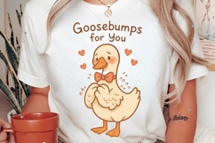 Cute Goose Valentines PNG, goosebumps for you PNG, Valentine Product Image 2