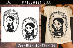 Cute Gothic Halloween Girl SVG designs