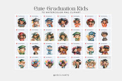 Cute Graduation Kids Cliparts Product Image 3