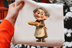 Cute Grandma Clip Art Sublimation Product Image 2