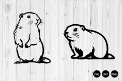 Cute Groundhog SVG, Groundhog SVG, Animal SVG Product Image 1