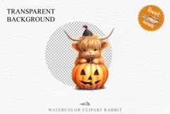 Cute Halloween Baby Highland Cow Clipart PNG Scrapbooking Tale Art Image Watercolor Transparent Print illustration sublimation creepy printable digital watercolor halloween baby highland cow, spooky clipart, Cute nursery, Creepy decoration art image