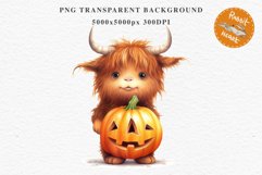 Cute Halloween Baby Highland Cow Clipart PNG Scrapbooking Tale Art Image Watercolor Transparent Print illustration sublimation creepy printable digital watercolor halloween baby highland cow, spooky clipart, Cute nursery, Creepy decoration art image